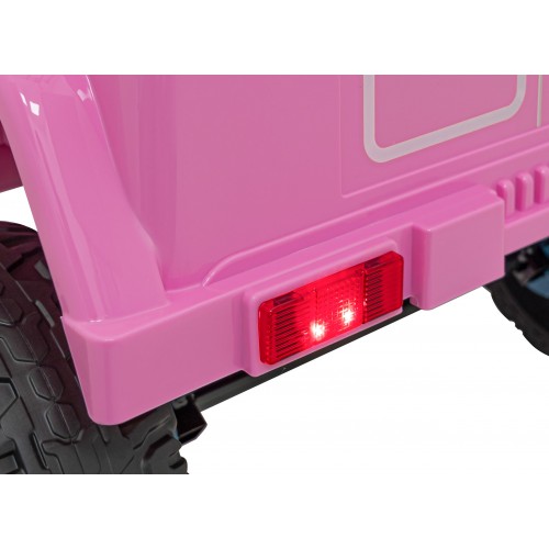 Toyota FJ Cruiser dla dzieci Różowy + Pilot + Napęd 4x4 + Audio LED + EVA + Wolny Start
