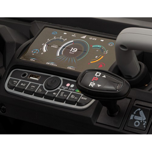 Auto Pick-Up Speed 900 dla dzieci Czarny + Napęd 4x4 + Ruchomy kiper + Bagażnik + Pilot + Łopatka + Audio LED