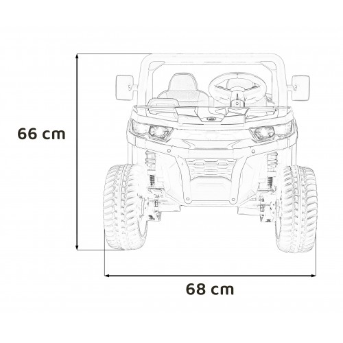 Auto Pick-Up Speed 900 dla dzieci Czerwony + Napęd 4x4
