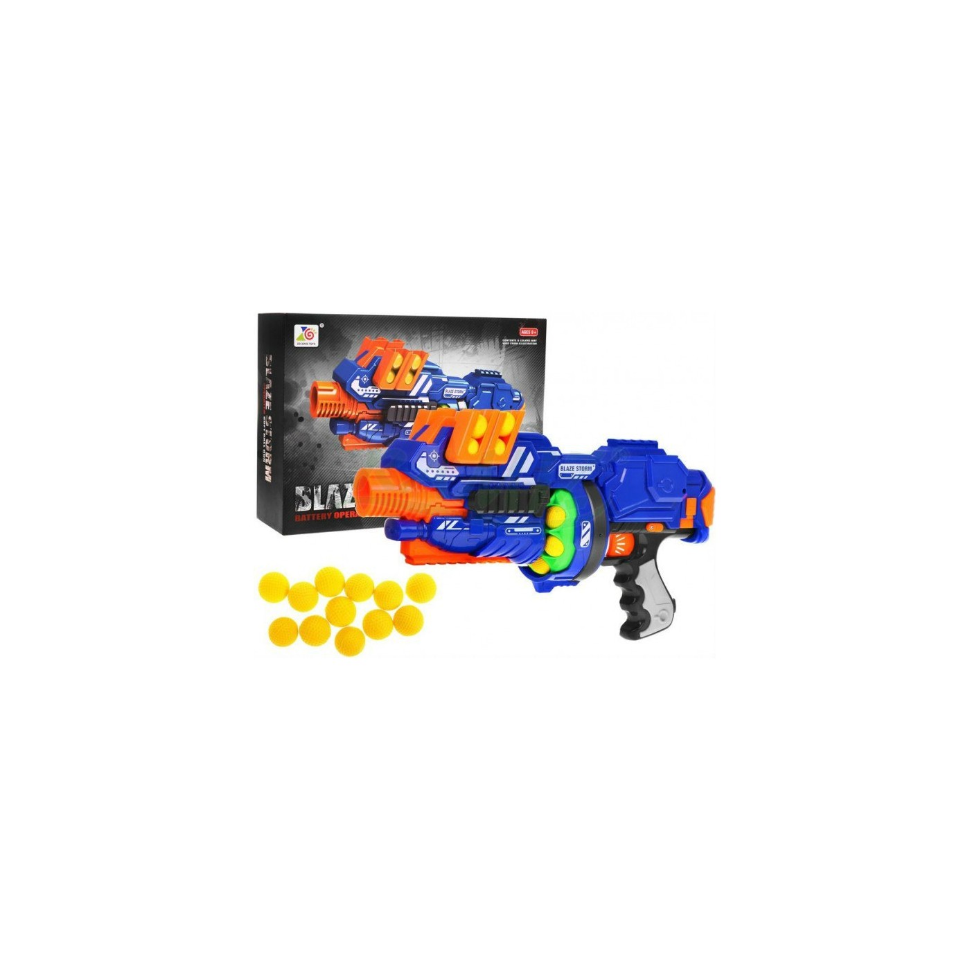 Półautomatyczny Karabin dla dzieci 8+ Blaze Storm 12 piankowych kulek Zabawkowa broń