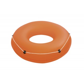 Dmuchane Kółko do pływania dla dzieci 12+ i dorosłych Pomarańczowy BESTWAY 119cm + Linka holownicza