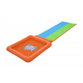 Podwójny Ślizg wodny Super Splash dla dzieci 3+ BESTWAY Tor 531cm + Brodzik 129 l + Natrysk