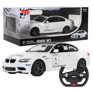 BMW M3 biały RASTAR model 1:14 Zdalnie sterowane auto + Pilot 2,4 GHz