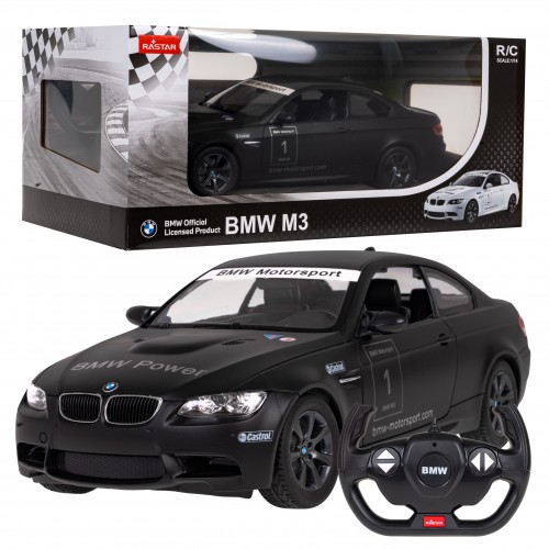 BMW M3 czarny RASTAR model 1:14 Zdalnie sterowane auto + Pilot 2,4 GHz