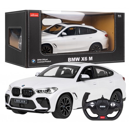 BMW X6 M biały RASTAR model 1:14 Zdalnie sterowane auto + Pilot 2,4 GHz