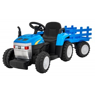 Traktor z Przyczepą New Holland T7 Niebieski