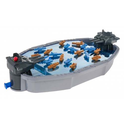 Bitwa Statków 3D dla dzieci 4+ i dorosłych Gra zręcznościowa taktyczna + Okręt z wyrzutniami + 20 Statków + 30 Kulek