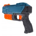 Pistolet TURBO dla dzieci 8+ Niebieski + 6 bezpiecznych Pocisków + Mechanizm ręczny