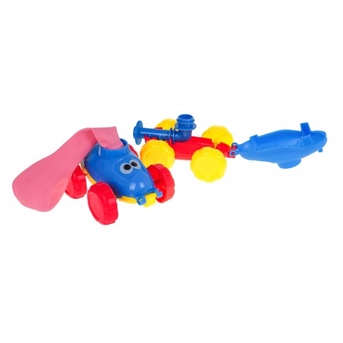 Zestaw 2 Autek z Napędem Balonowym dla dzieci 3+ Pompka Ręczna + 4 Balony
