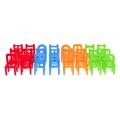 Gra zręcznościowa Krzesła MINI dla dzieci 4+ i dorosłych + 24 Krzesła 4 Kolory 6 Kształtów