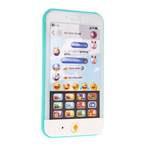 Multifunkcyjny Smartphone Hola dla dzieci 6m+ Interaktywne Przyciski + Funkcja Nagrywania + 2 Tryby zabawy