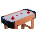 Cymbergaj dla dzieci Air Hockey Imitacja drewna + Stół z płyty MDF + Dmuchawy powietrzne + Grzybki Krążki