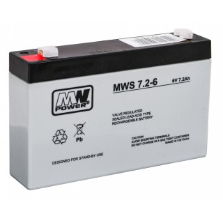 Akumulator kwasowo-ołowiowy 6V/7,2Ah do pojazdów elektrycznych dla dzieci Część zapasowa