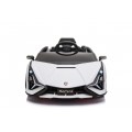 Lamborghini SIAN na akumulator dla dzieci Biały + Pilot + EVA + Wolny Start + Audio LED