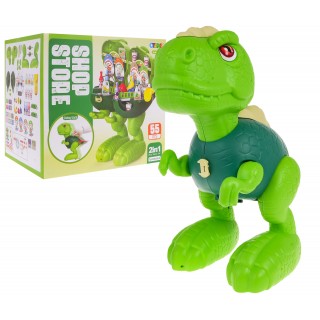 Jeżdżacy Dinozaur + Sklep Spożywczy 2w1 dla dzieci 3+ Atrapy produktów spożywczych + Akcesoria 55 el.
