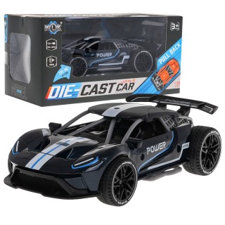 Autko POWER dla dzieci 3+ Model 1:32 + Metalowa Karoseria + Gumowe Koła + Napęd Pull Back + Dźwięki