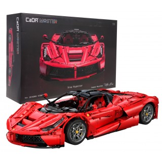 Klocki konstrukcyjne CaDA Master 4739 el. Auto Viva Hypercar dla dzieci 14+ Model 1:8 + Ruchome elementy + Gumowe opony