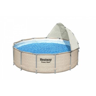 Daszek do Basenów stelażowych 305-549cm BESTWAY Ochrona UV + Okienko