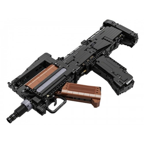 Klocki konstrukcyjne 1504 el. Karabin Groza Rifle dla dzieci 14+ Funkcja Strzelania + Silnik L-motor Pro