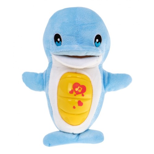 Dolphin Music Box Cuddly Blue