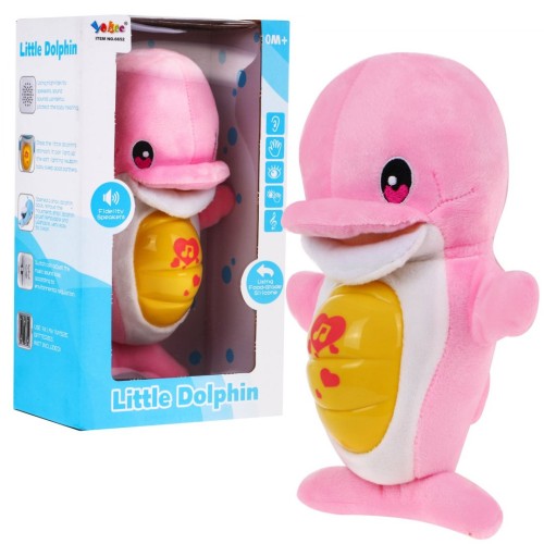Dolphin Music Box Cuddly Pink