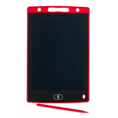 Tablet 8,5' do rysowania i pisania dla dzieci 3+ Czerwony + Rysik + Ekran LCD + Zaczep na smycz