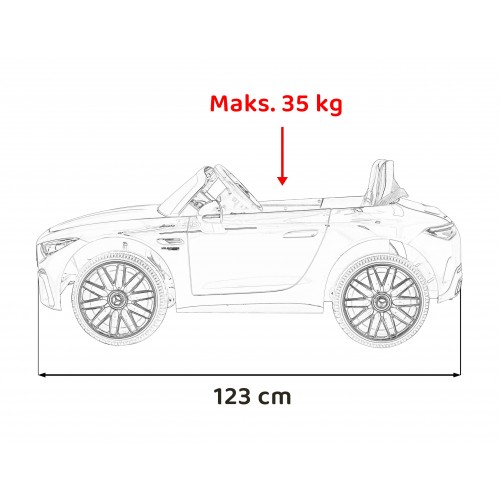 Pojazd Mercedes Benz AMG SL63 Czerwony