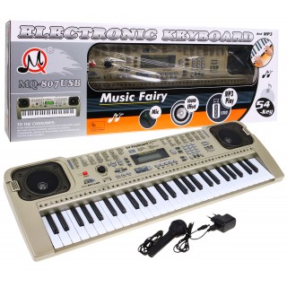 Keyboard z trybem lekcji dla dzieci 5+ Mikrofon - model nr 807