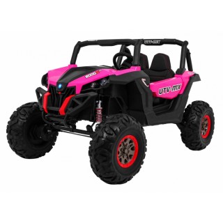 Buggy SuperStar dla dzieci Różowy + MP4 + Napęd 4x4 + Pilot + Bagażnik + LED + Blokada drzwi