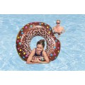 Duże kółko do pływania dla dzieci Donut Brązowy BESTWAY 107cm Winyl