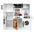 Wooden Kitchen With Effects of Light and Sound