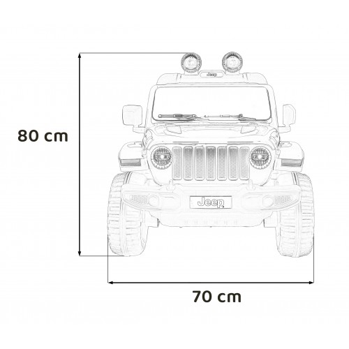 Pojazd Jeep Wrangler Rubicon Różowy