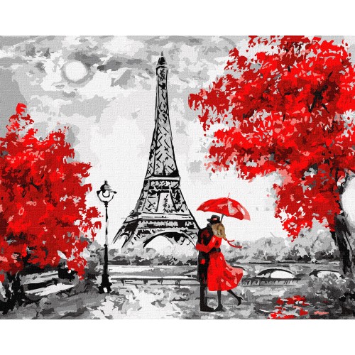 Zestaw Malowanie Po Numerach 40x50cm Deszczowy Paryż
