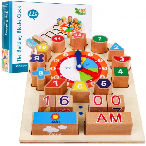 Wooden Clock For Learning