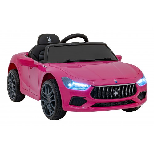Maserati Ghibli na akumulator dla dzieci Różowy + Pilot + EVA + Wolny Start + LED Audio