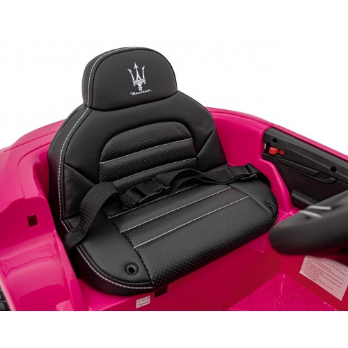 Maserati Ghibli na akumulator dla dzieci Różowy + Pilot + EVA + Wolny Start + LED Audio
