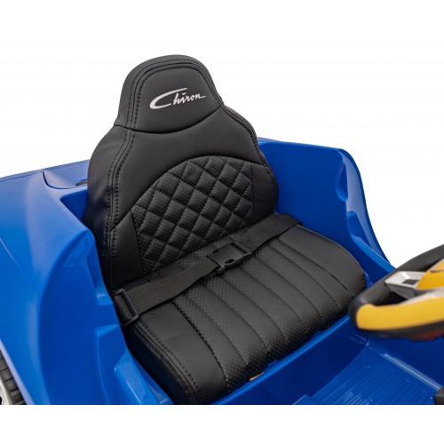 Bugatti Chiron na akumulator dla dzieci Niebieski + Pilot + Bagażnik + EVA + Amortyzatory + Audio LED