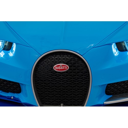 Bugatti Chiron na akumulator dla dzieci Niebieski + Pilot + Bagażnik + EVA + Amortyzatory + Audio LED