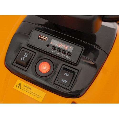 Quad McLaren Racing MCL 35 dla dzieci Pomarańczowy + Pilot + Wolny Start + EVA + Audio LED