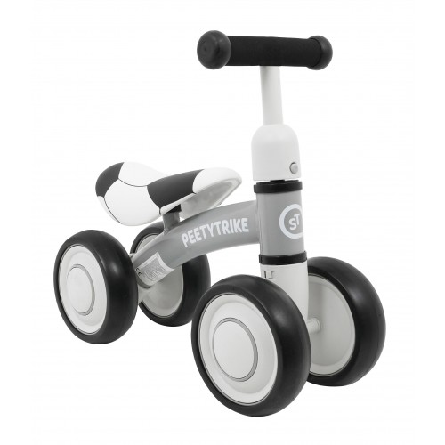 Pierwszy Rowerek biegowy PettyTrike dla dzieci Biały 4-kołowy Jeździk SporTrike
