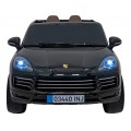 Porsche Cayenne S na akumulator dla dzieci Lakier Czarny + Pilot + Wolny START + EVA + Audio LED
