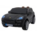 Porsche Cayenne S na akumulator dla dzieci Lakier Czarny + Pilot + Wolny START + EVA + Audio LED