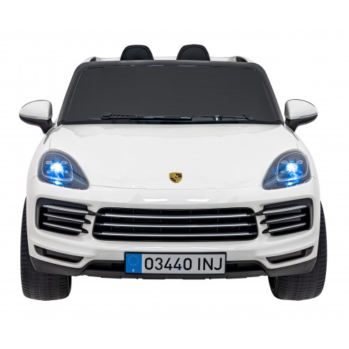 Porsche Cayenne S na akumulator dla dzieci Lakier Biały SUV + Pilot