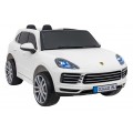 Porsche Cayenne S na akumulator dla dzieci Lakier Biały SUV + Pilot