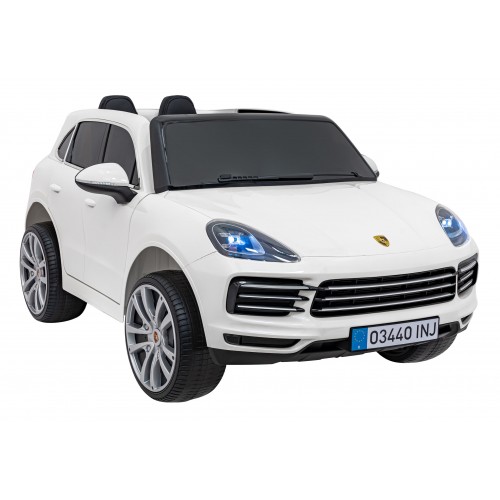 Porsche Cayenne S na akumulator dla dzieci Lakier Biały SUV + Pilot