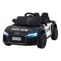 Audi R8 Policja na akumulator dla dzieci + Pilot + EVA + Wolny Start + MP3 LED