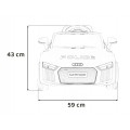 Audi R8 Policja na akumulator dla dzieci + Pilot + EVA + Wolny Start + MP3 LED