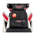Motor PANTONE 361C na akumulator dla dzieci Czerwony + Panel audio + Wolny Start + Koła EVA