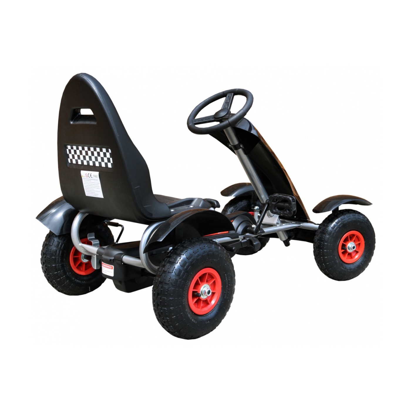 Large Go-Kart Inflatable Wheels Black