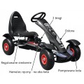 Large Go-Kart Inflatable Wheels Black